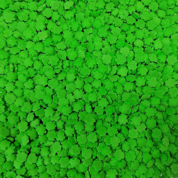 EPHVODI Sprinkles for Cake Decorating, St Patrick's Day Sprinkle Cupcake Toppers Cake Decoration Green Leaf Confetti Sprinkles Baking Cookie Ice Cream Decorating