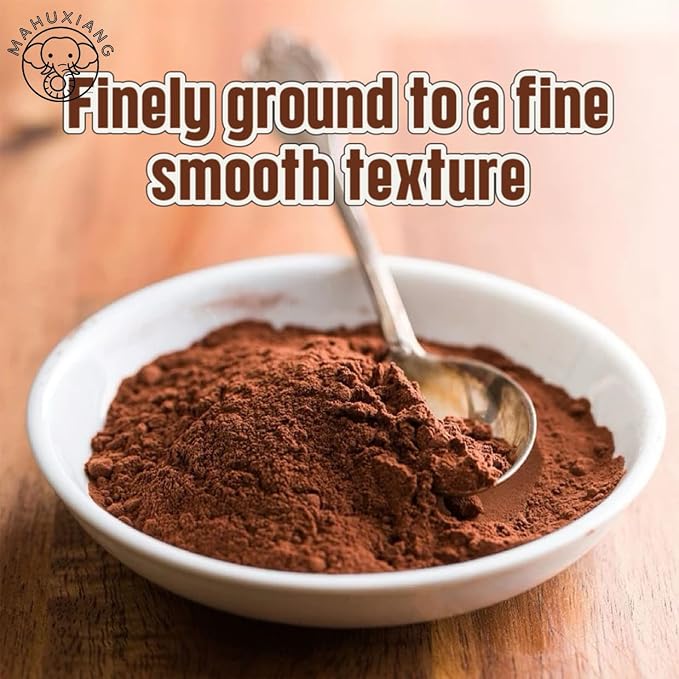 MAHUXIANG Dutch-Processed Cocoa Powder, Rich Red Color for Baking, Drinks, Dark Hot Chocolate, Ice Cream, Brownies, Frosting, 20-24% Fat Content (35.2oz/2.2LB/1000g)