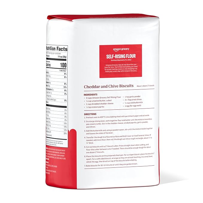 Amazon Fresh, Enriched Self Rising Flour, 5 lb (Pack of 2)