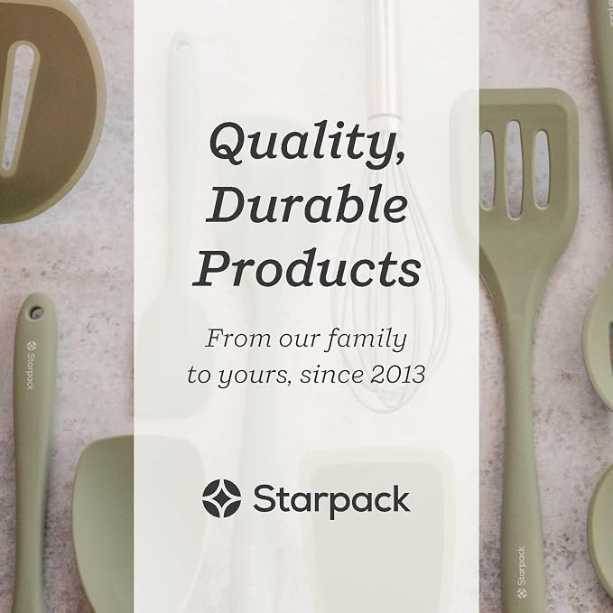 Starpack 'Whip it Good' Silicone Whisk for Nonstick Cookware - Non Scratch, 10.5" Whisk Heat Resistant 600°F - Kitchen Whisks for Cooking, Baking & Stirring - Silicone Coated Durable Rubber Egg Whisks