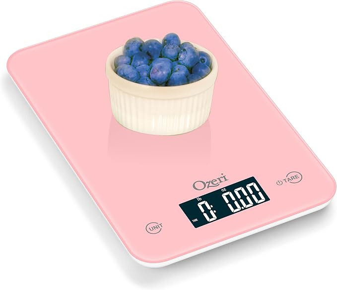 Ozeri Touch Professional Digital Kitchen Scale (12 lbs Edition) in Tempered Glass