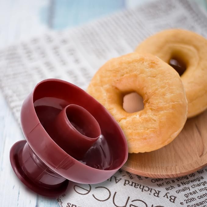 4 Pack Donut Maker Cutter, Creative Reusable Non-stick Doughnut Molds, Fondant Cake Bread Dessert Bakery Mould, Biscuit Stamp Mould, Home Kitchen DIY Baking Tool