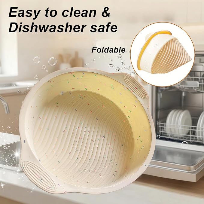 10 Inch Silicone Cheesecake Pan Protector - Leakproof Water Bath Baking Solution for Springform Pans 9-10", Prevents Soggy Crusts, Heat Resistant 446°F, Easy-Grip Handles - Sprinkles White
