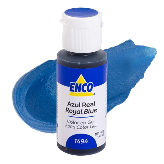ENCO Food Coloring Gel Royal Blue 1.41 oz (40g) Concentrated, Vegan