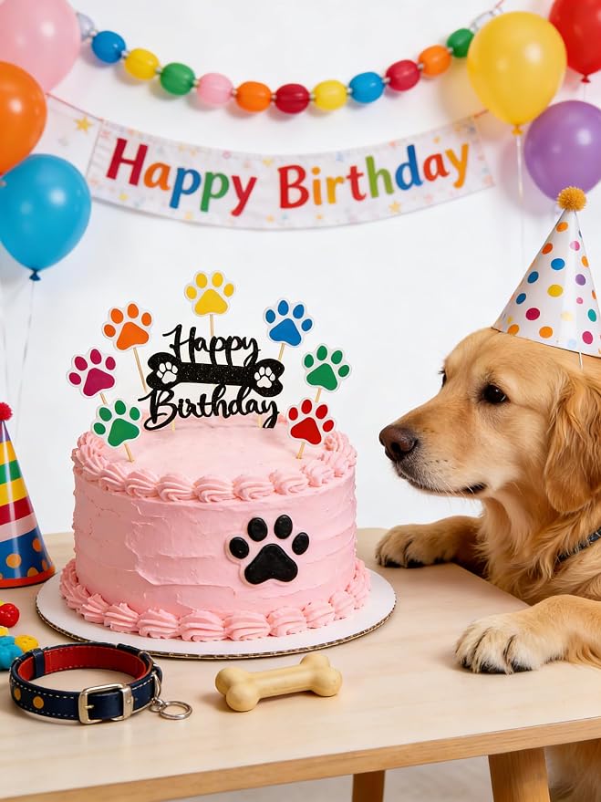 Acrylic Happy Birthday Cake Topper Durable Reusable Perfect for Birthday Cakes, Cupcakes, Dessert Tables Ideal for Kids Adults Birthday Celebrants (Colorfiul-1)