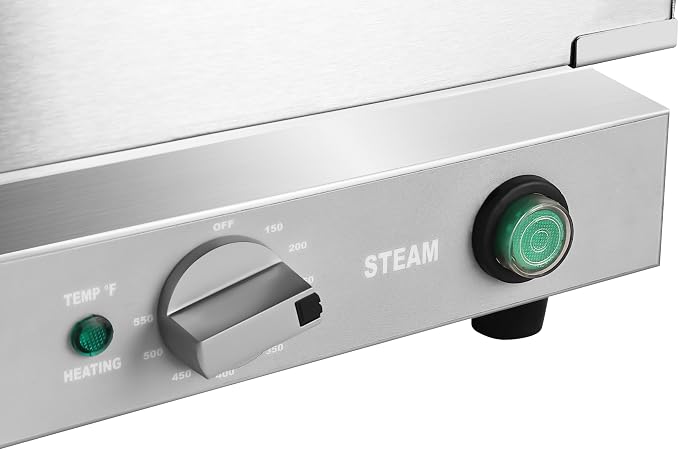 KoolMore 23 in. Commercial Countertop Convection Oven for Half-Size Pans with 4 Racks 2800W of Power and Steam Injection, 240V in Stainless-Steel, ETL Listed for Safety and Sanitation (KM-CTCO-23STI)