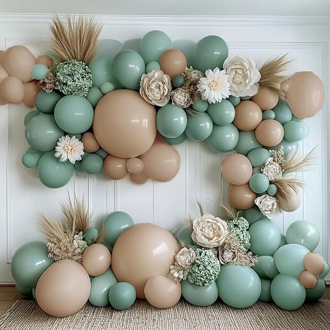 Nude Beige Balloon Double Stuffed Tan Brown Balloons Garland Different Sizes Latex Apricot Balloons Arch Kit for Neutral Baby Shower Jungle Theme Woodland Teddy Bear Birthday Boho Party Decorations