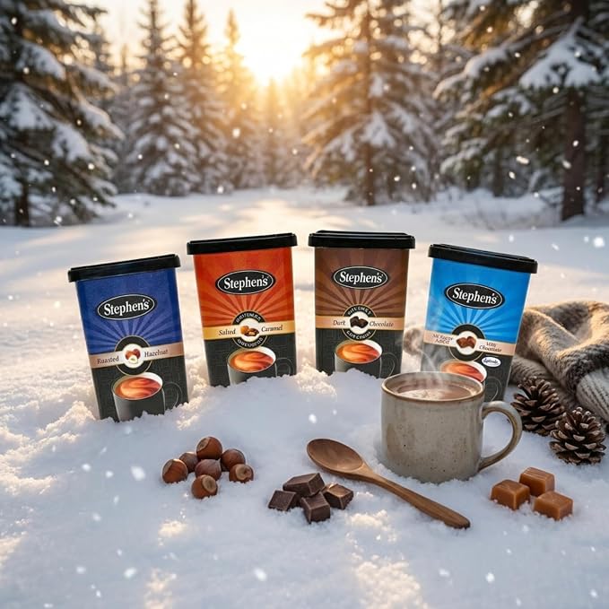 Stephen’s Gourmet Hot Cocoa Variety Pack, Peanut Butter Cup, Milk Chocolate and Dark Chocolate Hot Chocolate Drink for Cozy Winter Beverages, 14 Ounce (Variety Pack)