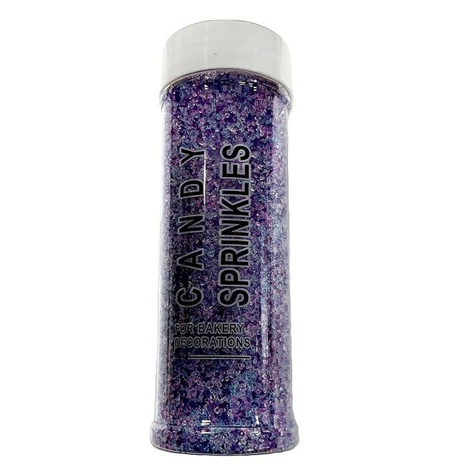Edible Mermaid Sanding Sugar Sprinkles 142g/ 5.01oz Sparkling Pastel Sugar Crystals for cake decorating for Cakes, Cookies, Cupcakes, Ice Cream Topping and Rimming Sugar
