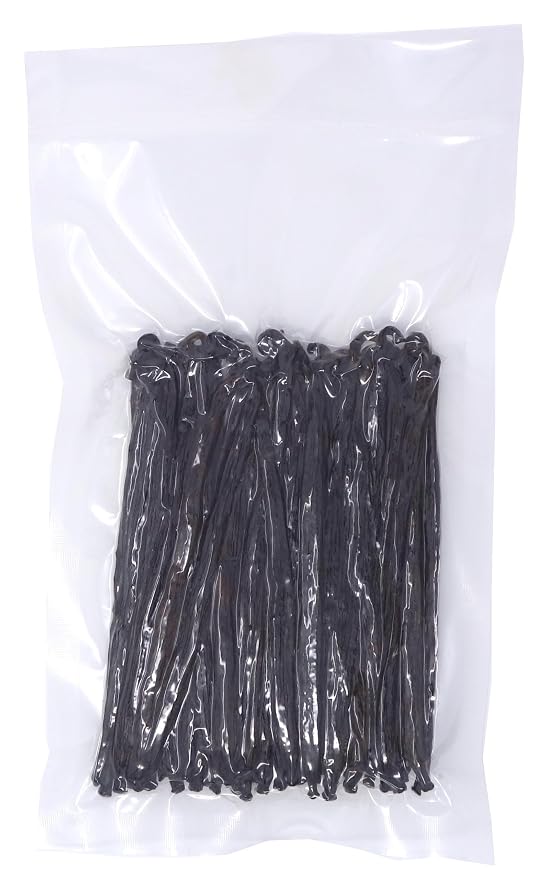 50 Tahitian Extract Grade B Natural Vanilla Beans 5~6" by Vanilla Products USA