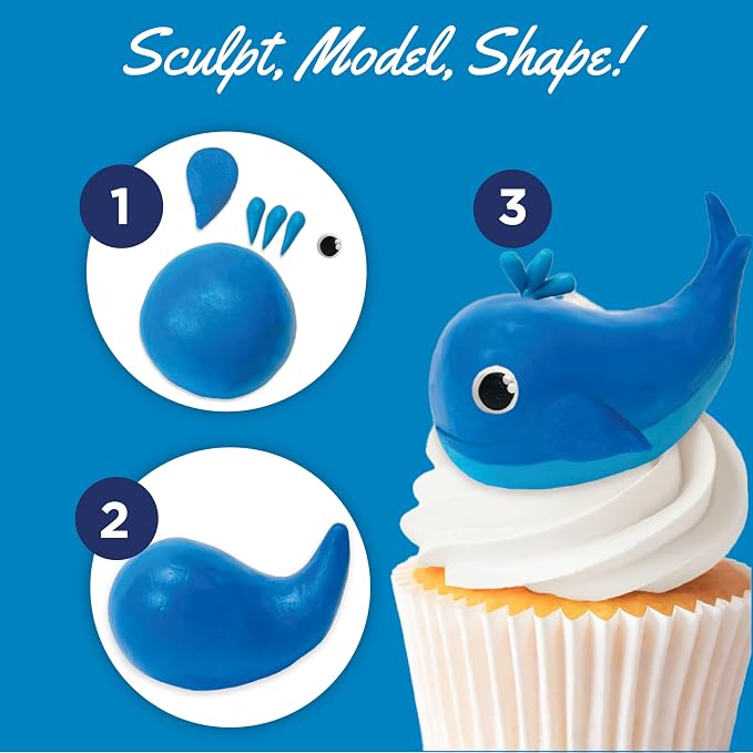 Satin Ice ChocoPan Blue Modeling Chocolate (4 Ounce) For Cake Decorating