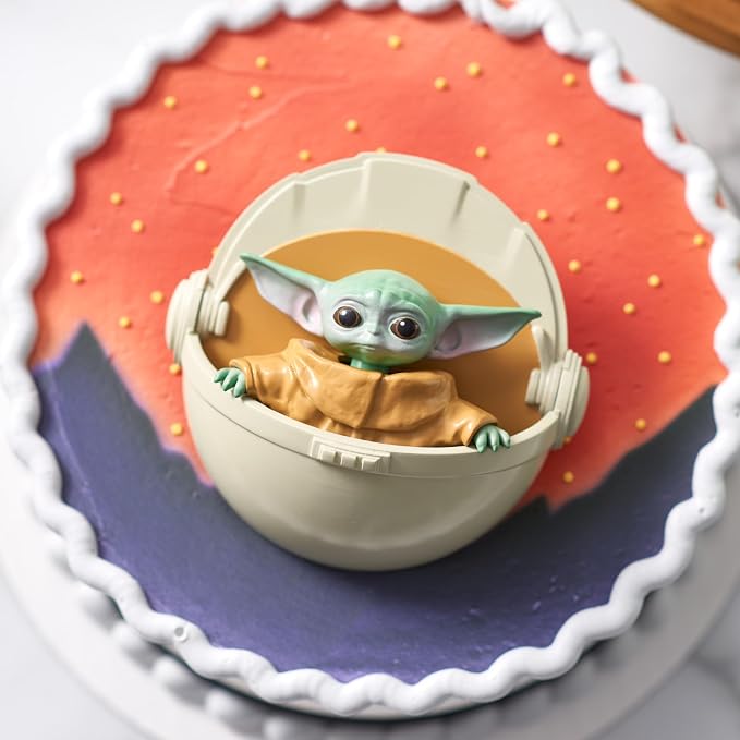 DecoSet® Star Wars™ The Mandalorian The Child Cake Topper, 1-Piece Cake Topper, Use with Cake Decorations to Create Intergalactic Cakes