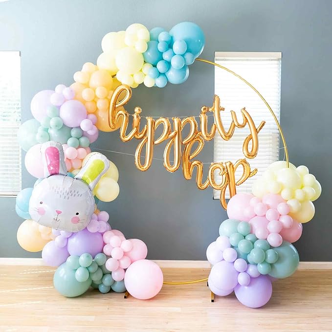 Voircoloria 95pack Pastel Balloons Different Size 18/12/10/5 Inch Pastel Balloon Garland Arch Kit for Graduation, Wedding, Birthday, Princess Theme, Easter, Baby Shower, Anniversary Party Decorations