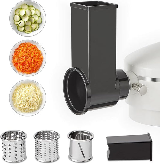 Instant Pot Slicer/ Shredder Attachment for Instant Stand Mixer Pro, Includes 2 Shredding Blades, Slicing blade, Food Pusher and Feeder Housing, Vegetable Chopper, Cheese Grater Attachment