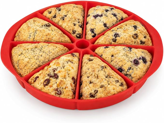 Mrs. Anderson's Baking Silicone Scone Pan, Non-Stick European-Grade Silicone