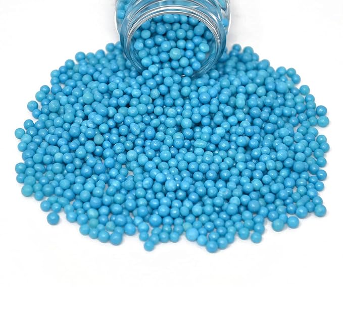 Mystic Sprinkles 4mm Sugar Pearls 4oz Bottles (Blissfully Blue 4mm Sugar Pearls 4oz)