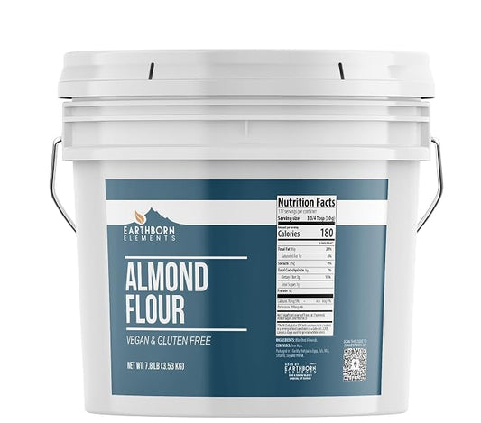 Earthborn Elements Almond Flour 2 Gallon Bucket, Extra Fine Powder, Grown in California, Gluten-Free