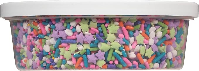 Cake Mate Unicorn Dessert Sprinkles - Unicorn Mix of Sprinkles/Jimmes, Perfect for baked goods, cookies, ice cream, cake, brownies 5.82oz