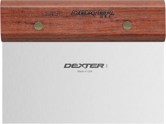 Dexter Russell S496PCP Traditional (19790) Dough Cutter/Scraper, 6" x 3", Stainless Steel Blade, Rosewood Handle, Perfect Cutlery Packaging‍‌‌‍‌‌‌‌‍‌‌‌‍‌‌‍‌‌‌‌‍‌‌‍‌‌‌‌‍‌