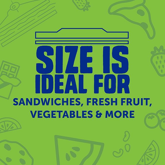 Ziploc Sandwich Bags, 16.5 cm x 14.9 cm, 150 Count (Pack of 9)