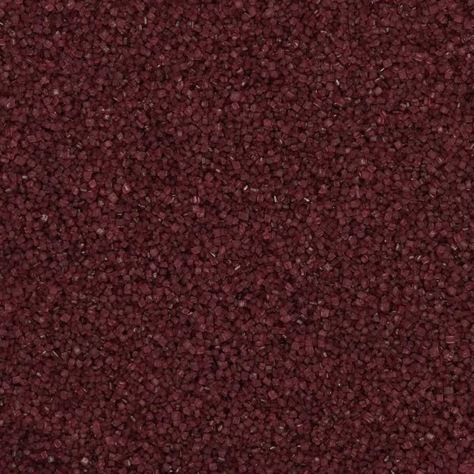 BURGUNDY/MAROON Sugar Crystals - 4 oz shaker jar - Edible Sugar Sprinkles/Sanding Sugar for Cakes, Cupcakes, Cookies, Icing, Chocolate