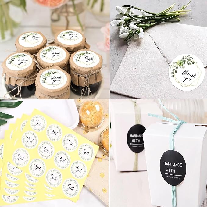 300pcs Custom Stickers Homemade/Handmade with Love Stickers for Business Logo Labels Personalized 1.5inch/2inch (Red Lips)