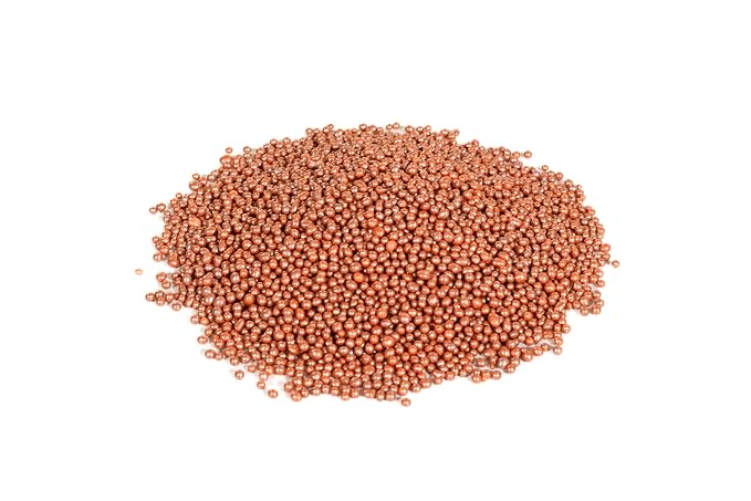 Bakerpan Edible Rose Gold Nonpareils Sprinkles 5.1 oz - Rose Gold Sprinkles for Cake Decorating, Cupcakes, Cookies, Birthdays & Weddings | Kosher, Gluten-Free, Made in USA