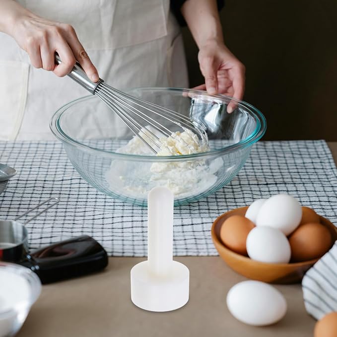 VOSAREA Silicone Waffle Cone Maker and Tart Press Rod for Diy Pastry Baking 4.76X2.44X2.44In Baking Tool for Crispy Egg Roll and Tart Shells