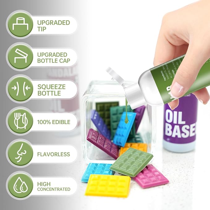 Matcha Oil Based Food Coloring for Chocolate, Candy Melts, Donuts, Strawberries, Frosting, Cake, Professional Edible Dye for Baking - 80 Milliliters 2.7 Fl.Oz