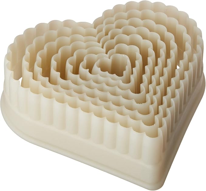 Mercer Culinary 7-Piece Heart Fluted Nylon Cutter Set