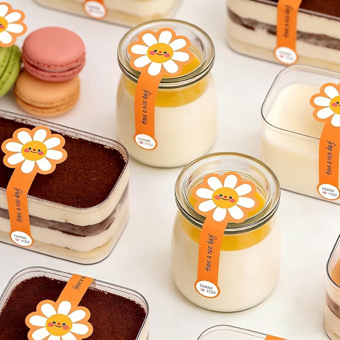 300pcs Colorful Handmade Food Baking Label Stickers for Baked Goods Packaging (StyleF)