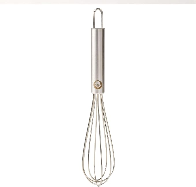 Babish 2-Piece Tiny Whisk Set – 5” & 7” Stainless Steel Mini Whisks for Mixing, Beating & Frothing – Durable Kitchen Utensils for Cooking & Baking