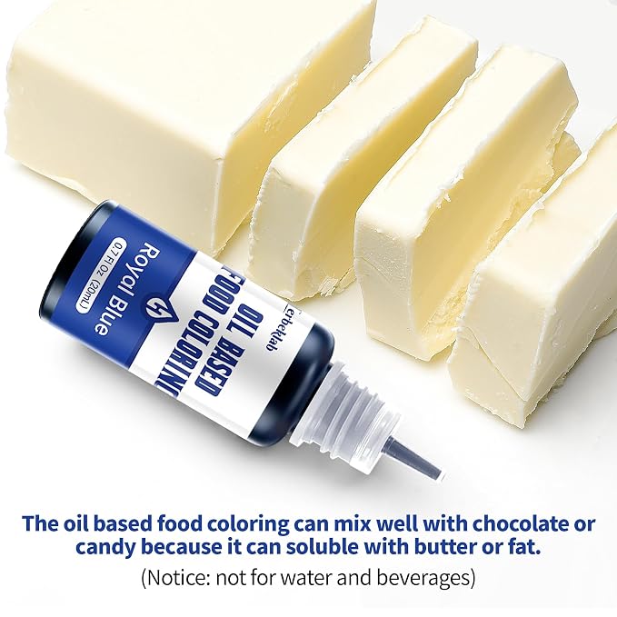 Oil Based Food Coloring for Chocolate 6 Colors x 20 ml Concentrated Oil Food Dye for Melting Chocolate Candy Melts Cake Pops Strawberries