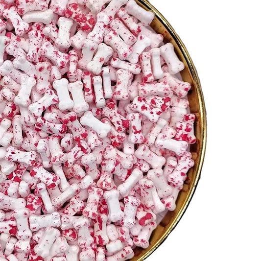 Halloween Sprinkles Bloody Bone Candy Sprinkles 130g 4.6OZ 300+pcs Edible Sprinkle Cake Cupcake Toppers Dessert Sprinkles Cookie Decorations Eyeball Sprinkles,Cake Sprinkles,Cookie Sprinkles,Sugar Pearl (Bone)