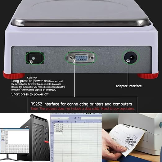 5kg x 0.01g Smart Lab Analytical Balance - 5 Modes, 19 Units & Custom Units