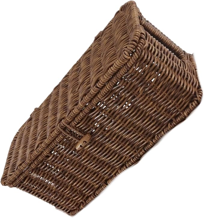 ordinarYone Woven Storage Basket with Realistic Look Rattan for Kitchen Organization and Home Decor