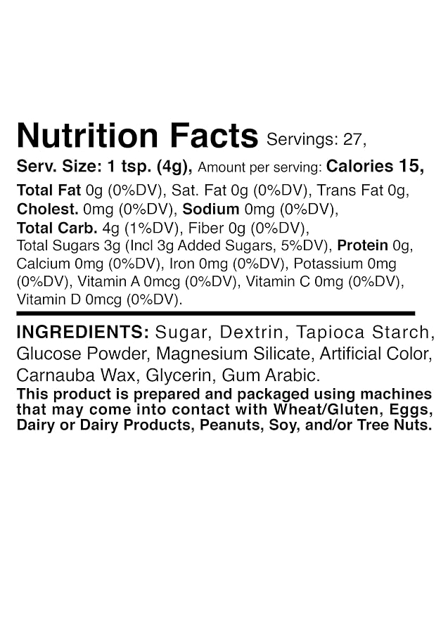 Mystic Sprinkles Solid Color Nonpareils 3.8oz Bottle (Captivating Coral)