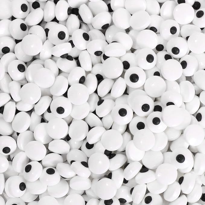 Candy Eyes for Decorating Edible Small Candy Eyes Eyeballs Halloween Sprinkles for Cake Cupcakes Toppers Cookies Baking Decoratings Christmas (1cm Eyes)