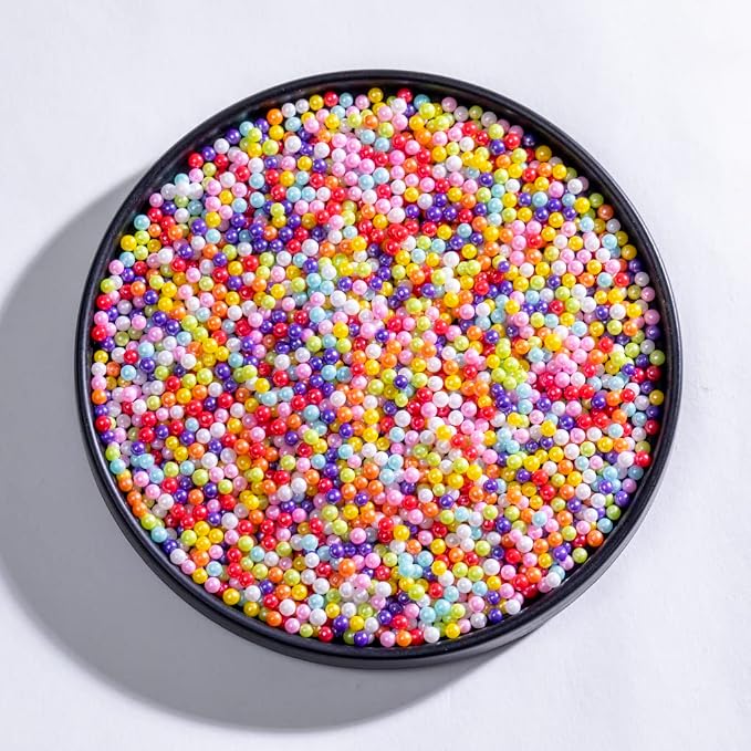 Rainbow Sprinkles Edible Pearls for Wedding Cake Decorations,130g 4.6OZ Cake sprinkles,Cookie sprinkles,Sugar Pearl, Edible Candy Pearls Cake Cupcake Topper (4mm-Rainbow(RedPurplePink))
