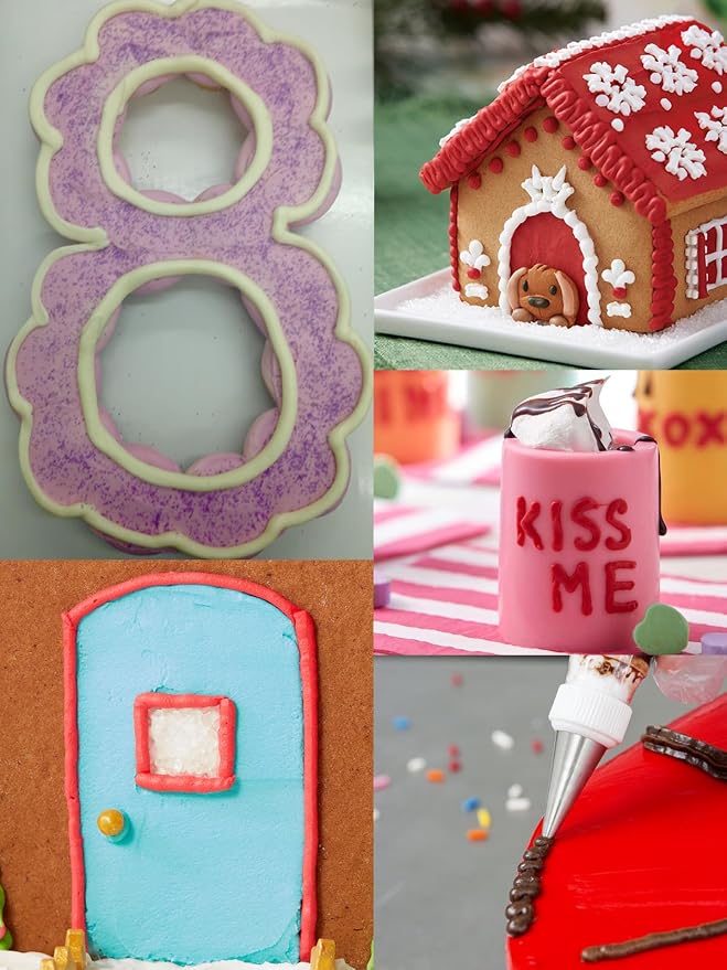 Round Piping Tip #4,Small Decorating Tip #4 for Dots,Figure Piping
