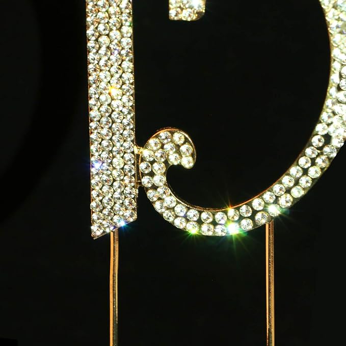 Scotamalone15 Cake Topper Premium Bling Rhinestone Diamond Gems