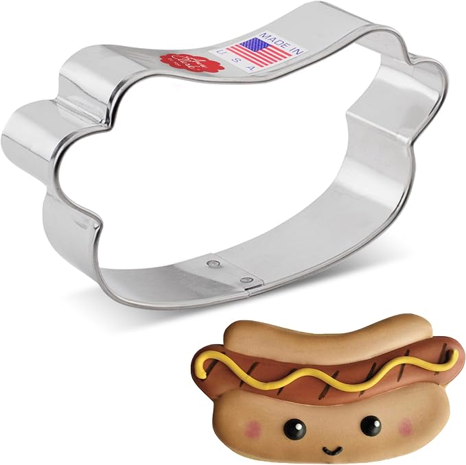 Ann Clark Hot Dog Cookie Cutter, 4" Made in USA