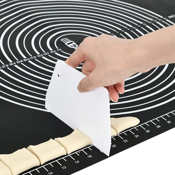 Super Kitchen Non-Slip Silicone Pastry Mat 28 x20 for Non Stick Baking Mats, Countertop Placemats, Dough Rolling, Kneading/Fondant/Pie Crust Pad