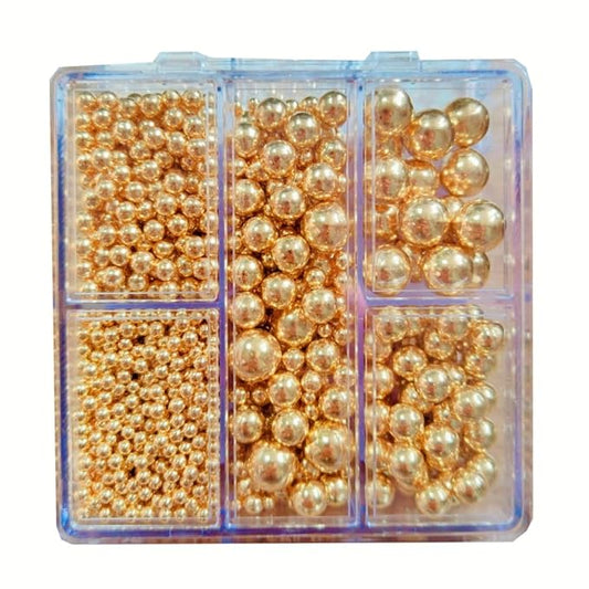 HeDeon&Rles Gold Pearls Sprinkles for Baking Gold Sprinkles 90g/3.17oz 4 Size Mix Edible Gold Preals for Cake Cupcake Pancake Ice Cream Decoration