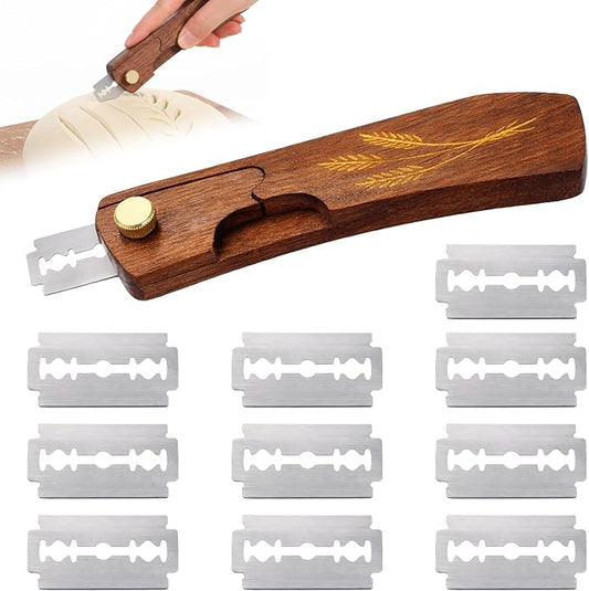 11Pcs Bread Lame Sourdough Scorer Tool Upgrade Bread Lame Scoring Tool Knife Razor Scorer for Sourdough Baking Making Tools Homemade