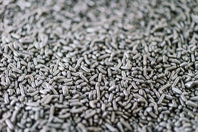 SHIMMER PEARLIZED SILVER SPRINKLES-Dairy Free,Gluten Free,Egg Free,Vegan,Soy Free,Nuts Free,Kosher,Large,Bulk Candy,Cupcake,Cookies And Cake Topper,Jimmies,Baking,Decorating
