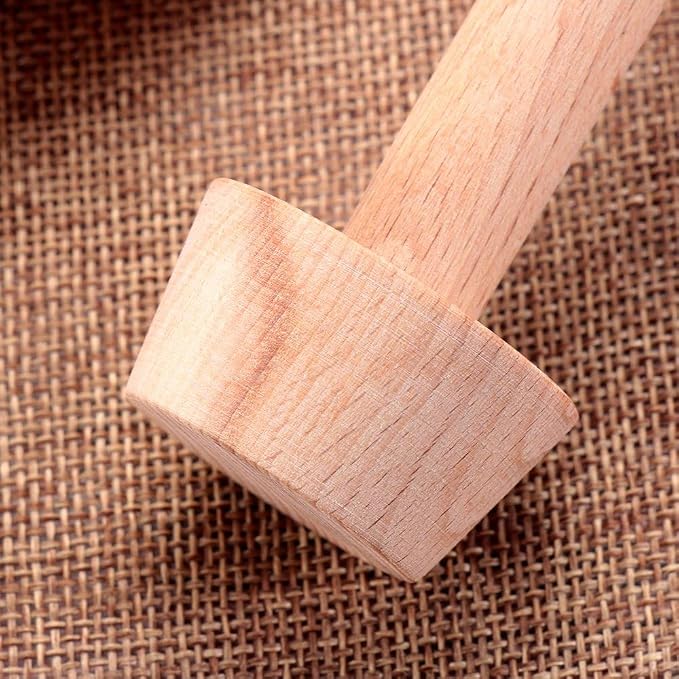 3 Pcs Egg Tart Tamper Set, Double Side Wooden Tart Tamper, Wood Pastry Pusher Baking Supplies for Egg Tart, Dessert Baking