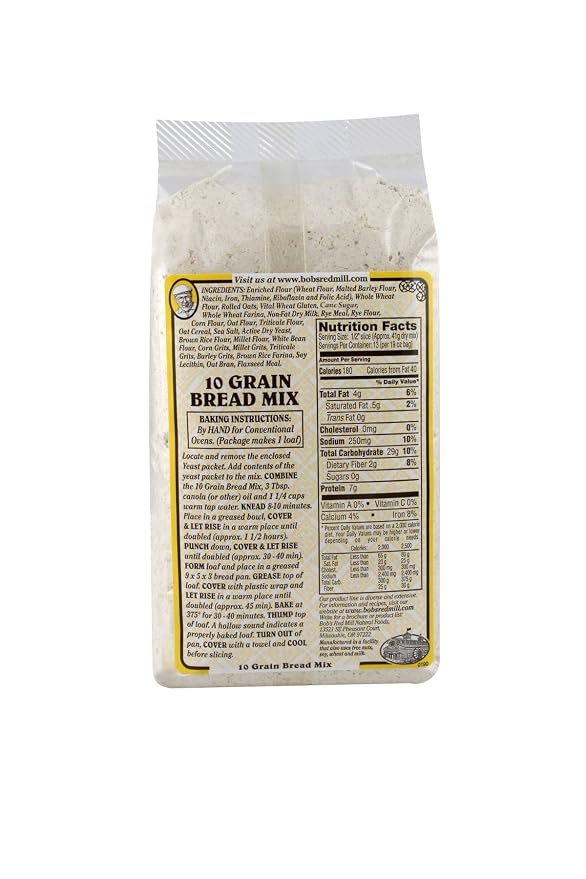 Bob's Red Mill 10 Grain Bread Mix, 19 Ounce (Pack of 4)