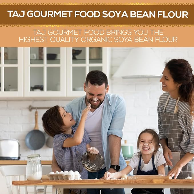 TAJ Soya Bean Flour 2-Pounds | Soy Bean Flour | All-Natural