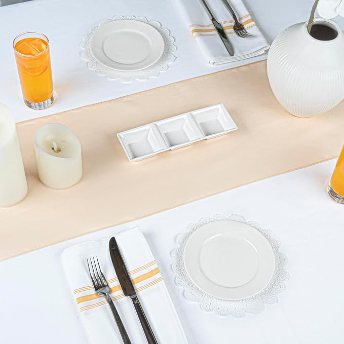 Restaurantware Paper Doilies 100 Pack of 8 Inch Lace Disposable Table Decor White Round Shape Decorative Presentation